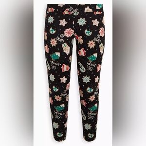 Torrid Size 1 Holiday Cookie Print Leggings